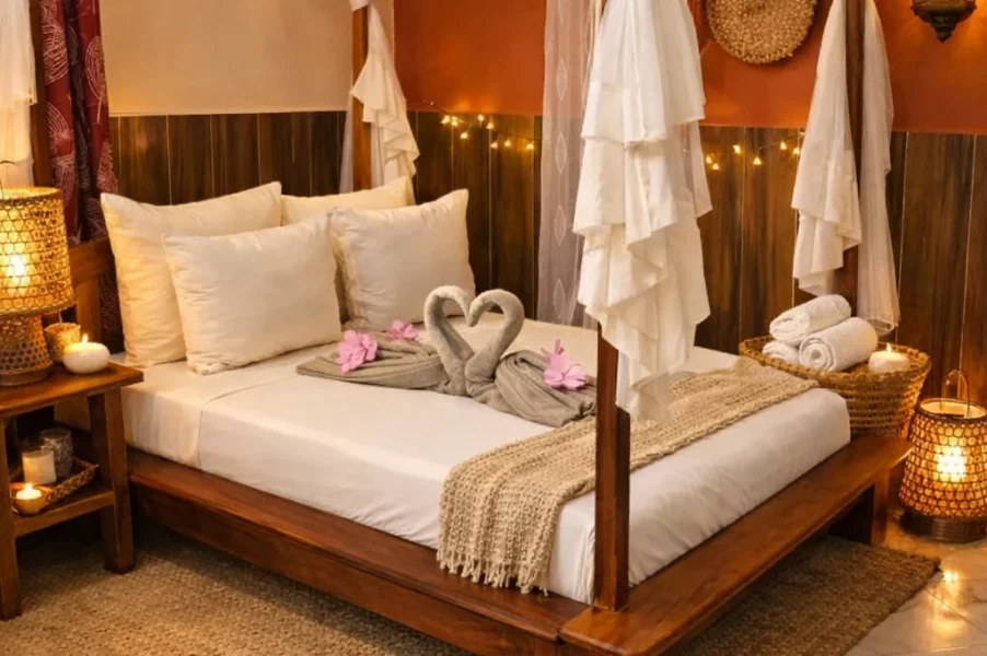 Bungalow le grand hotel du tsingy lit